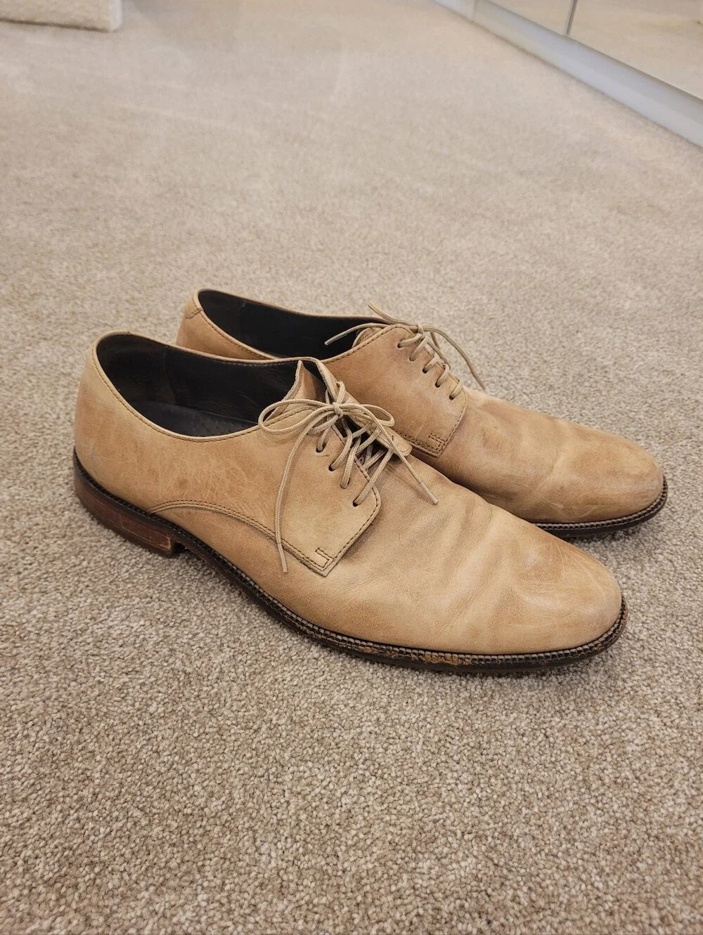 Cole Hann Nike Air Mens Leather Oxford Lace Up Dress Shoes Size 9.5